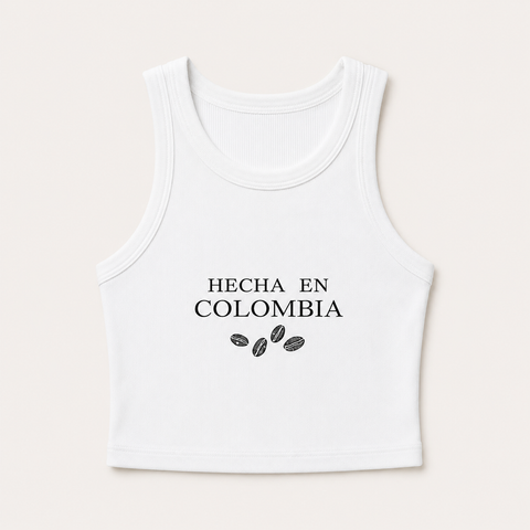 Top Hecha En Colombia Blanco