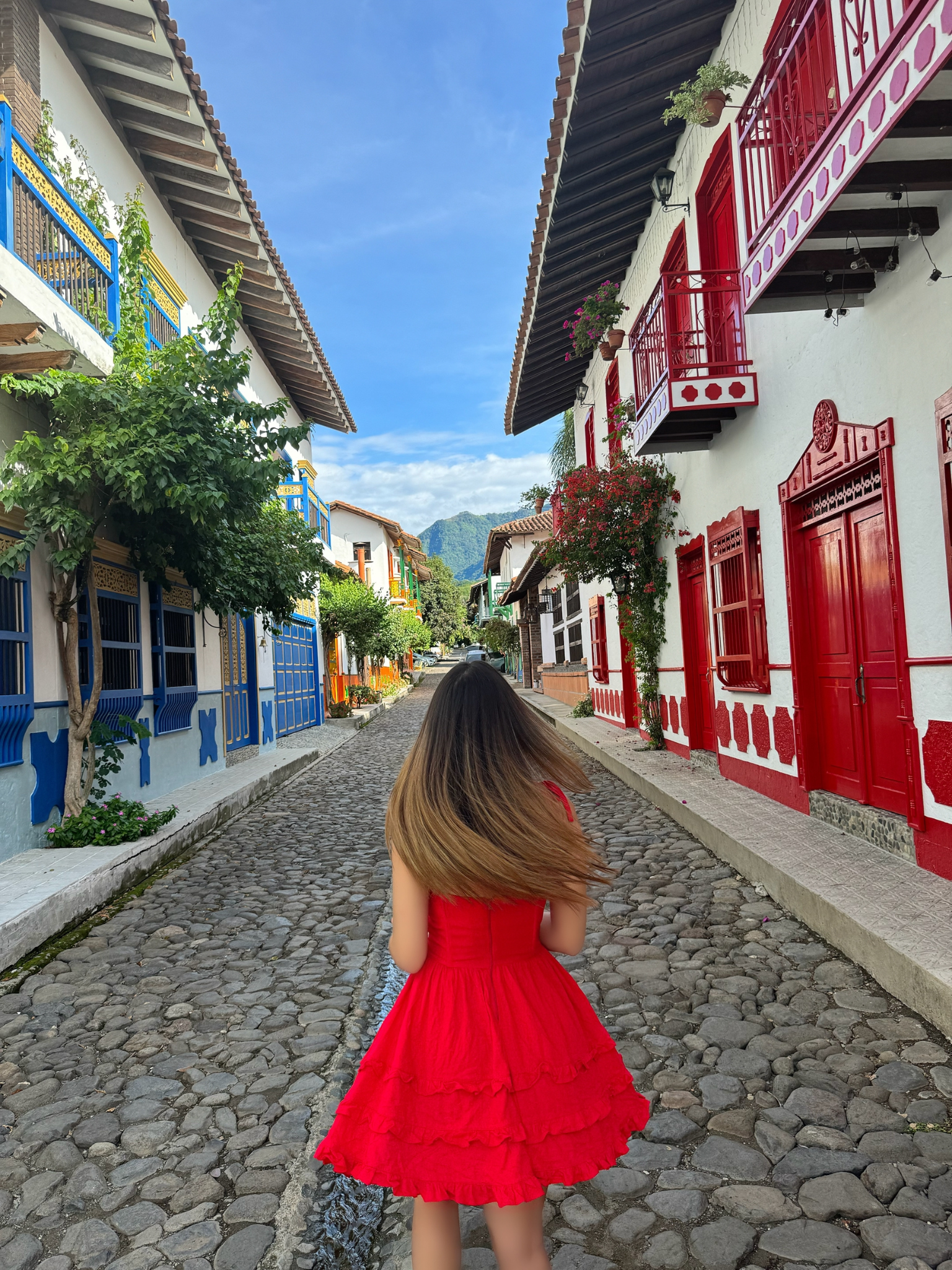 Bali Dress en lino Rojo