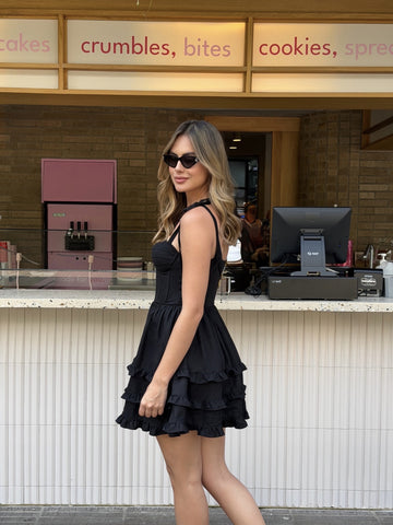 Bali Dress en lino Negro